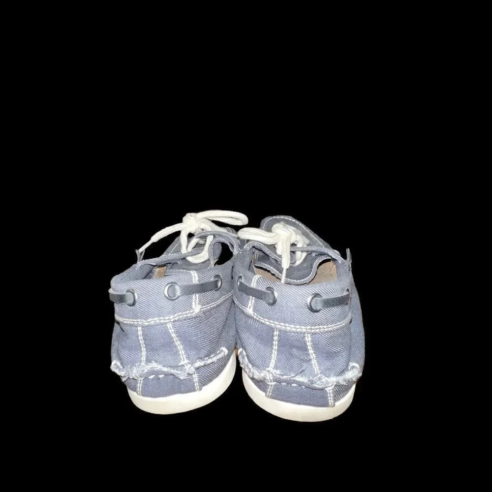 Madden by Steve Madden M-Glide Boat Shoes‎ Men's 8.5 Blue Canvas